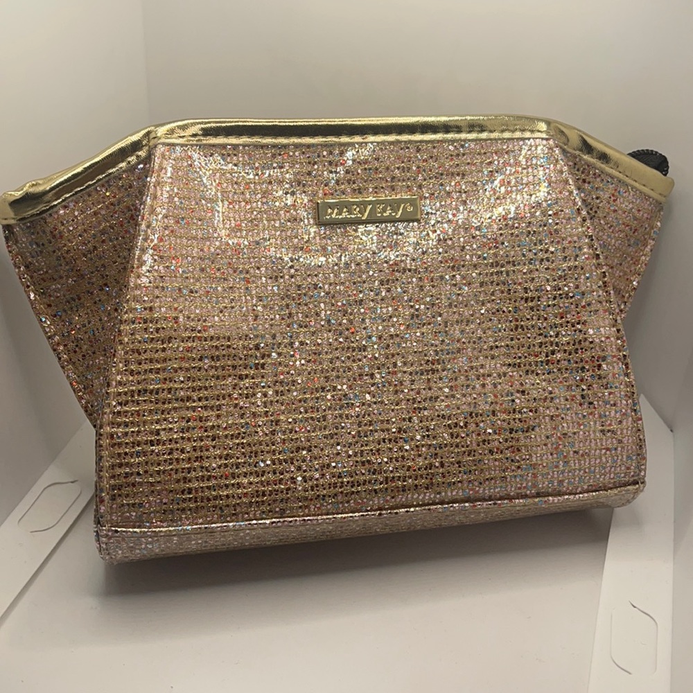 Trendy gold/multi color mini bag